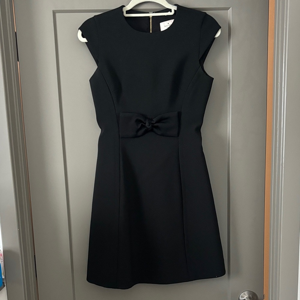 Kate Spade Black Mini Dress with Bow Detail